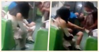 (VIDEO) Aplauden las redes a mujer que regala sus tenis a mujer indígena en Metro